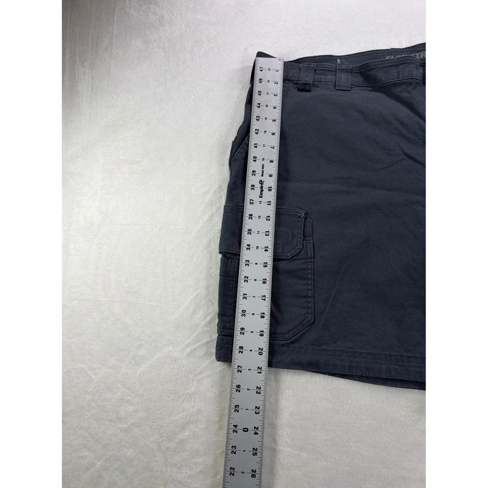Duluth Trading Co Flex Fire Hose Cargo Relaxed Fit Cotton Gray Mens 48 Rugged